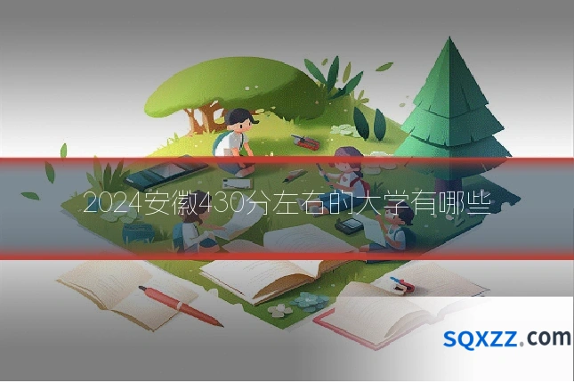 2024安徽430分左右的大学有哪些