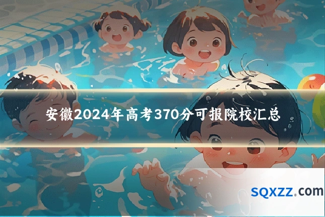 安徽2024年高考370分可报院校汇总