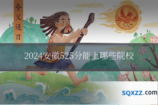 2024安徽525分能上哪些院校