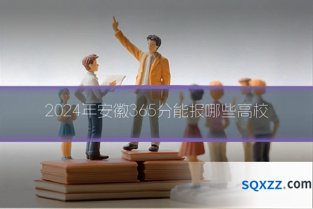 2024年安徽365分能报哪些高校