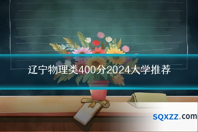 辽宁物理类400分2024大学推荐