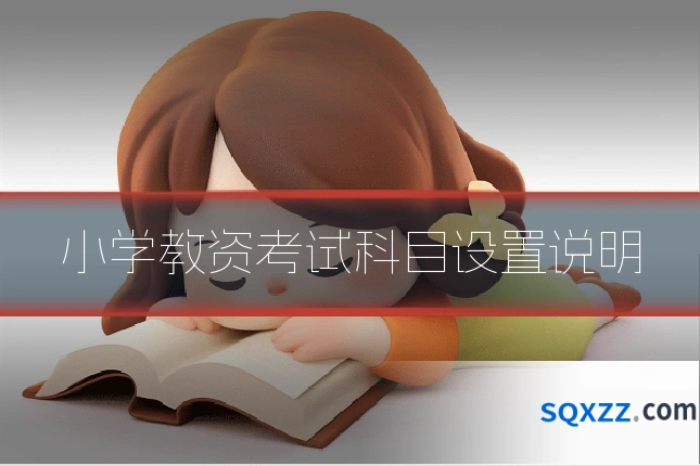 小学教资考试科目设置说明