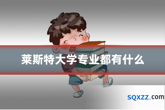 莱斯特大学专业都有什么