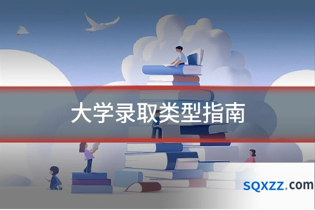 大学录取类型指南