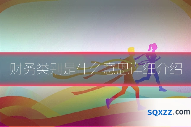 财务类别是什么意思详细介绍