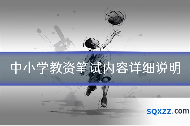 中小学教资笔试内容详细说明