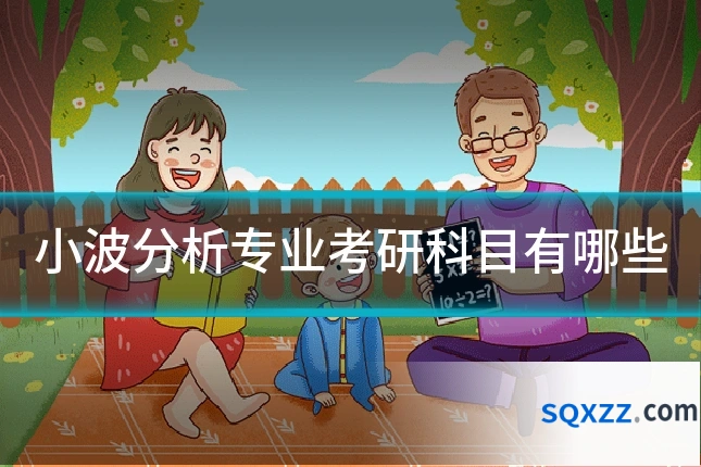 小波分析专业考研科目有哪些