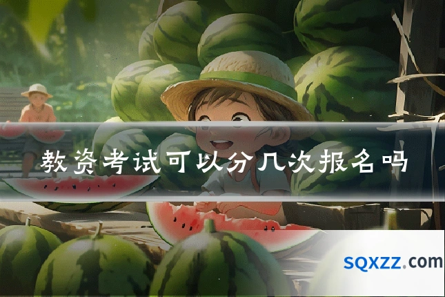 教资考试可以分几次报名吗