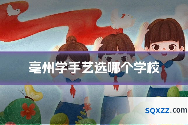 亳州学手艺选哪个学校