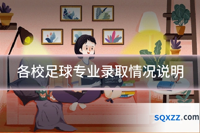 各校足球专业录取情况说明