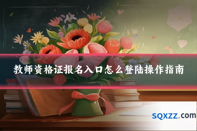 教师资格证报名入口怎么登陆操作指南