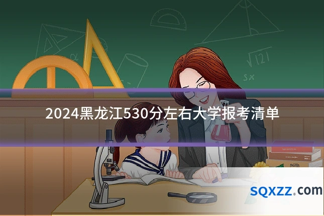 2024黑龙江530分左右大学报考清单