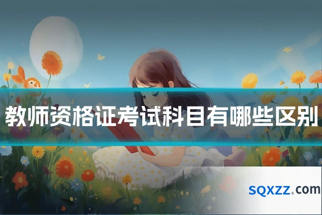 教师资格证考试科目有哪些区别