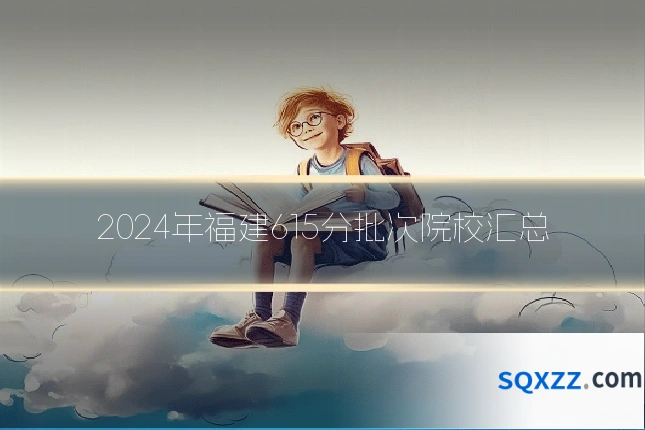 2024年福建615分批次院校汇总