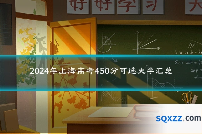 2024年上海高考450分可选大学汇总