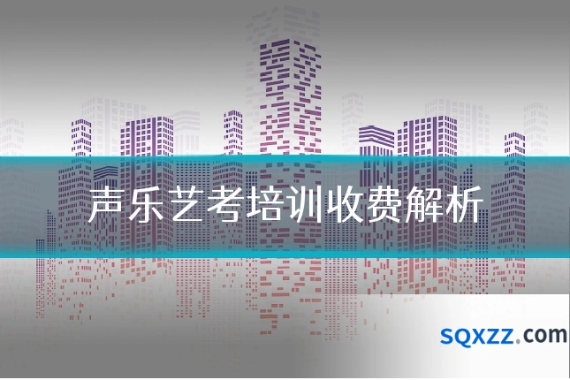声乐艺考培训收费解析
