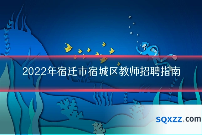 2022年宿迁市宿城区教师招聘指南