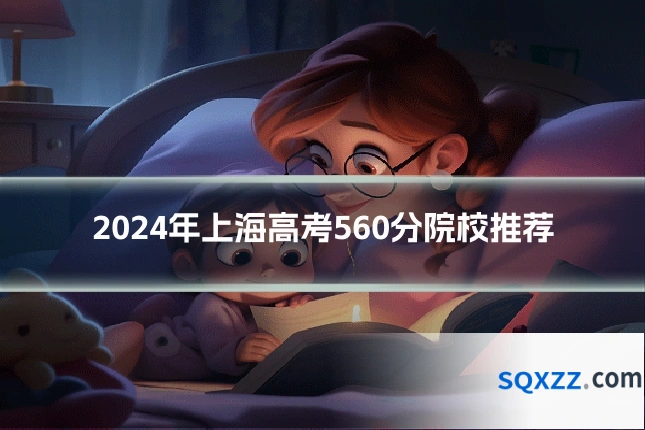 2024年上海高考560分院校推荐