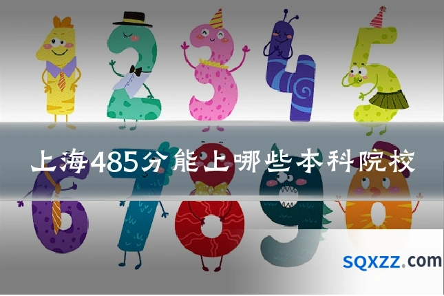 上海485分能上哪些本科院校