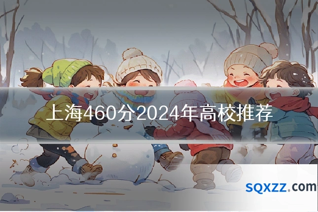 上海460分2024年高校推荐