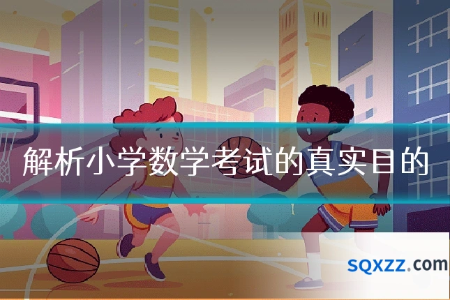 解析小学数学考试的真实目的