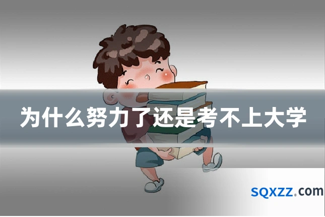 为什么努力了还是考不上大学