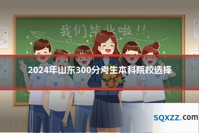 2024年山东300分考生本科院校选择