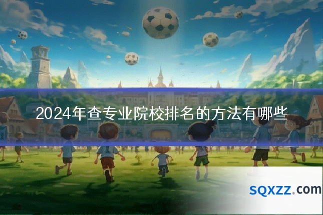 2024年查专业院校排名的方法有哪些