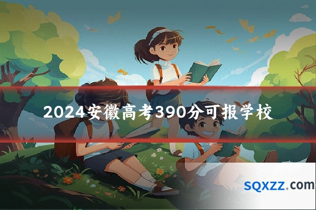 2024安徽高考390分可报学校