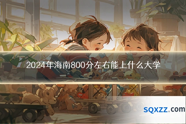 2024年海南800分左右能上什么大学