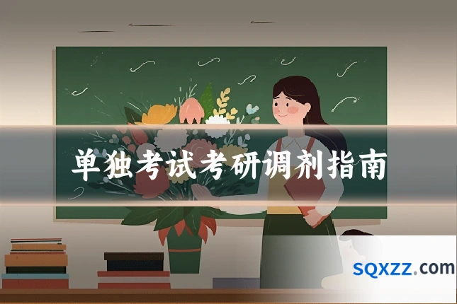 单独考试考研调剂指南
