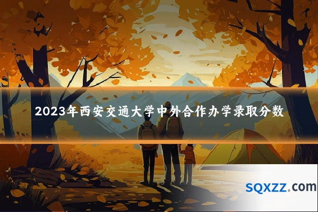 2023年西安交通大学中外合作办学录取分数