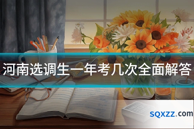河南选调生一年考几次全面解答