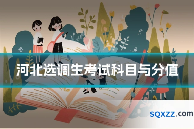 河北选调生考试科目与分值