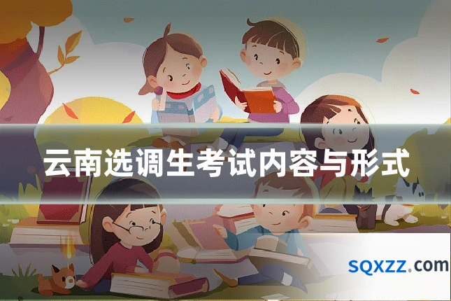 云南选调生考试内容与形式