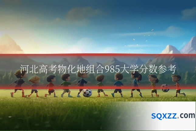 河北高考物化地组合985大学分数参考