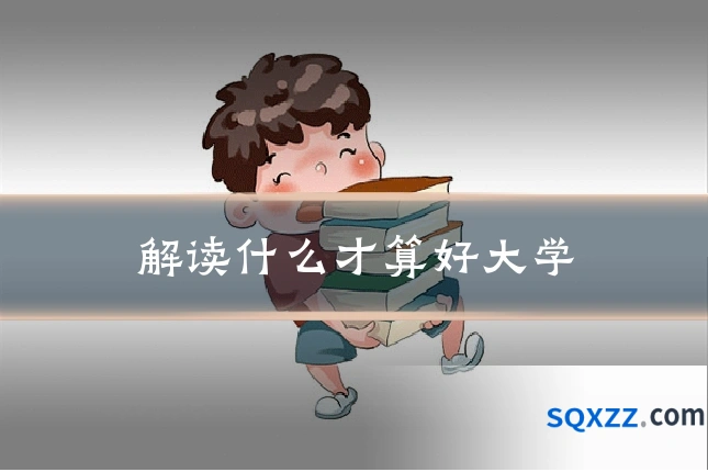 解读什么才算好大学