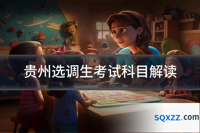 贵州选调生考试科目解读