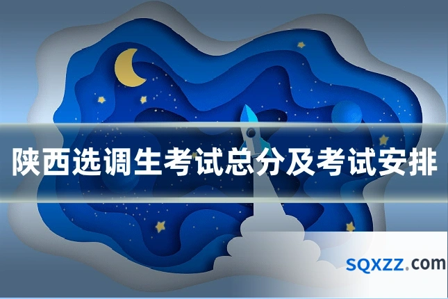陕西选调生考试总分及考试安排