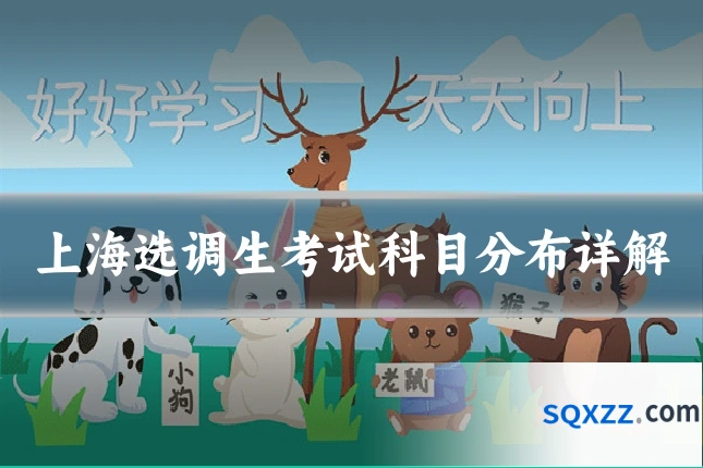 上海选调生考试科目分布详解