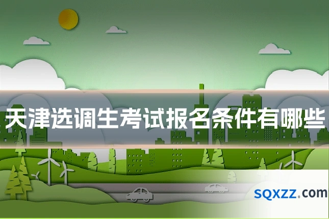 天津选调生考试报名条件有哪些