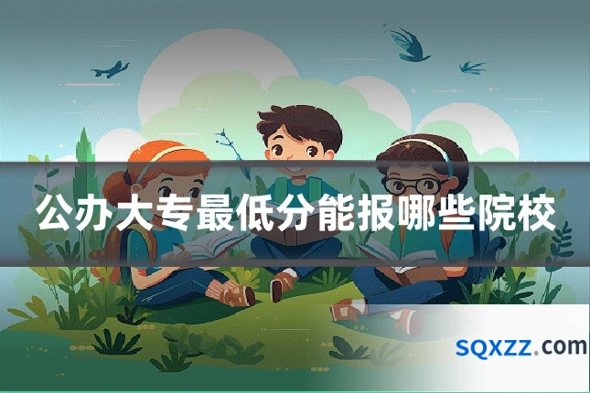 公办大专最低分能报哪些院校