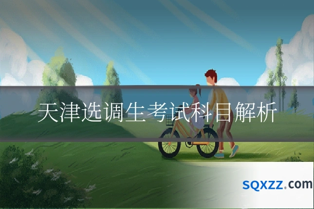 天津选调生考试科目解析
