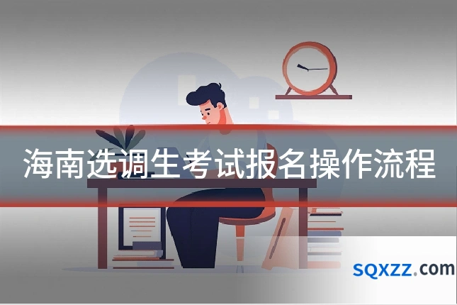 海南选调生考试报名操作流程