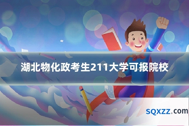 湖北物化政考生211大学可报院校