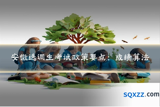 安徽选调生考试政策要点：成绩算法