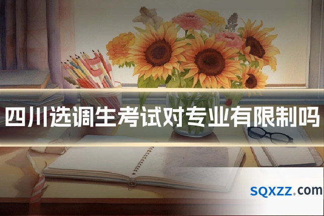 四川选调生考试对专业有限制吗
