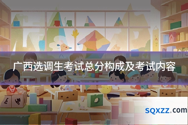 广西选调生考试总分构成及考试内容