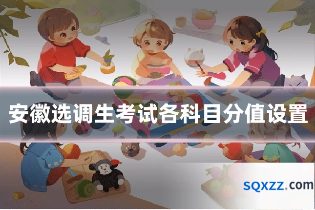 安徽选调生考试各科目分值设置