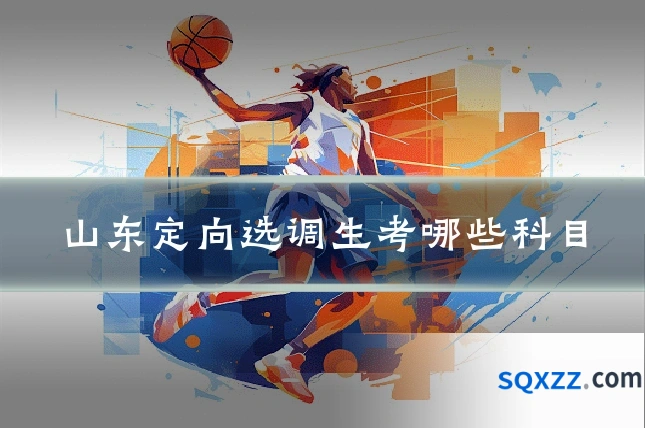山东定向选调生考哪些科目